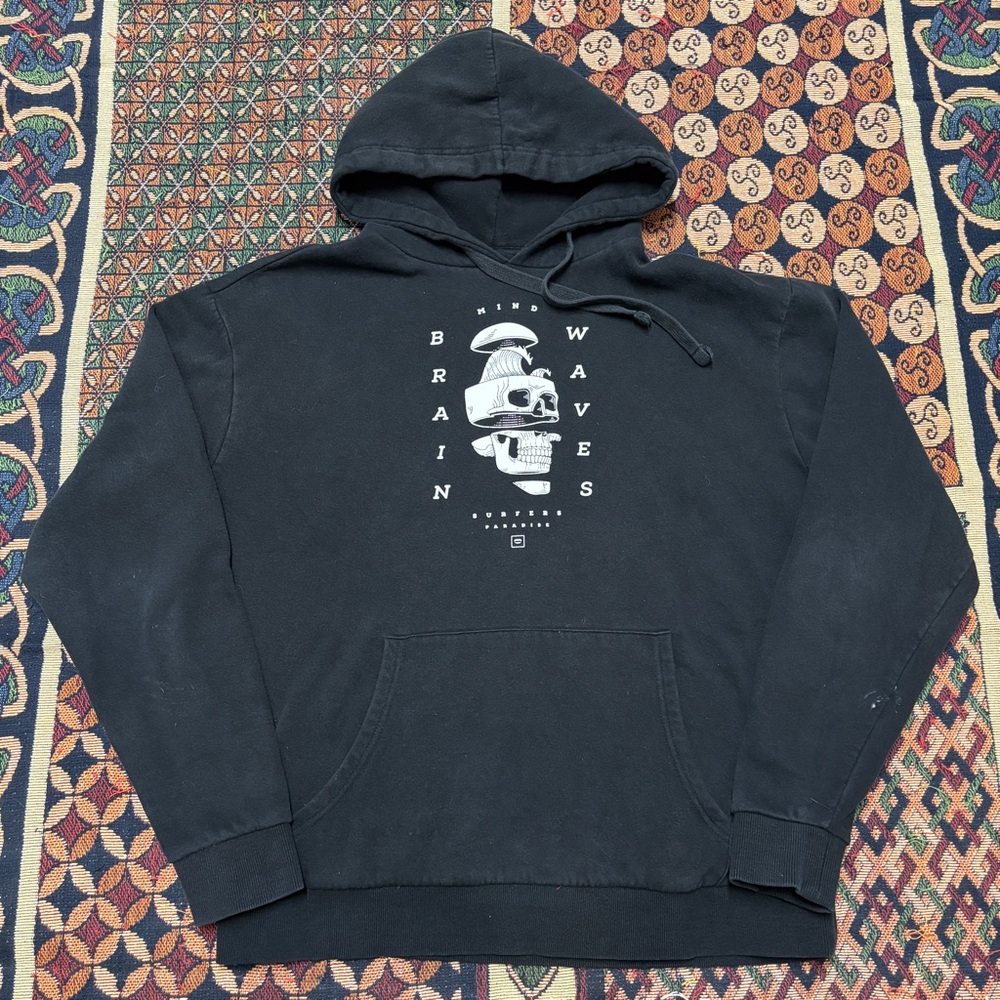 Brain Wave Mind Surfers Paradise Goth Hoodie